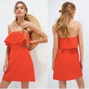 Forever that girl strapless linen dress